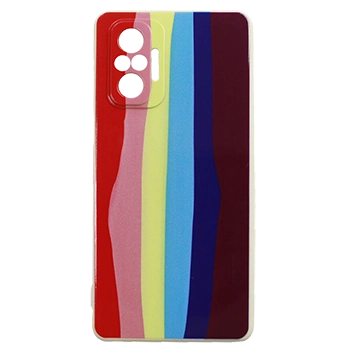 قاب سیلیکونی محافظ لنز رنگین کمانی مدل R19 مناسب برای گوشی های Redmi Note 10 Pro / Pro Max